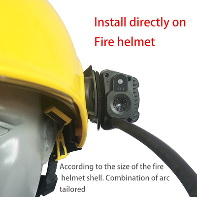 Detecção do gás da montagem de câmera do capacete de segurança de Live Video Safety Helmet Camera do bombeiro