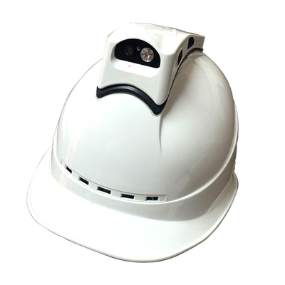 A cabeça de câmera rachada do capacete 4g montou o capacete de segurança de gravação de Live Streaming For Construction Helmet do apoio do dispositivo
