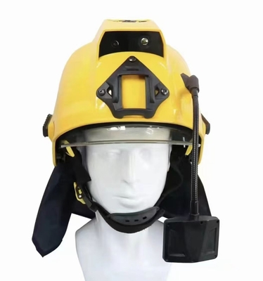Capacete de bombeiro ABS IR Câmera de imagem térmica Alerta SOS com software de comando VMS