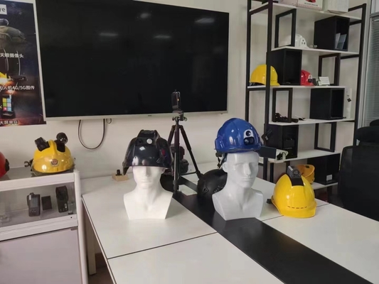 Capacete de bombeiro ABS IR Câmera de imagem térmica Alerta SOS com software de comando VMS