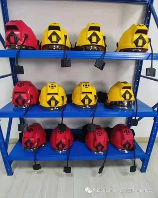 Capacete de bombeiro ABS IR Câmera de imagem térmica Alerta SOS com software de comando VMS