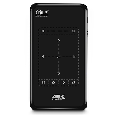 DLP Smart Mini Projetor 20.000 horas de vida útil da lâmpada com certificação ROHS