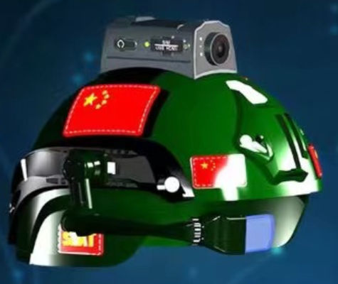 Capacete Tático de Segurança 4G com Câmera de Lente Dupla 1080P Transmissão ao Vivo Real