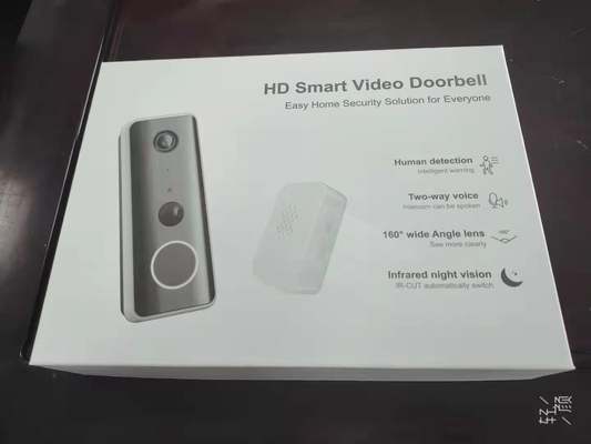 Campainha video 4 de WIFI da visão noturna - nuvem da duração da bateria 6months/micro armazenamento de cartão do SD