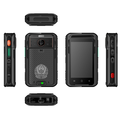 5G NR/SA Thermal Imaging Body Camera 4K HD 3500mah Bateria dupla EIS 4G 64GB 3,1 polegadas LCD