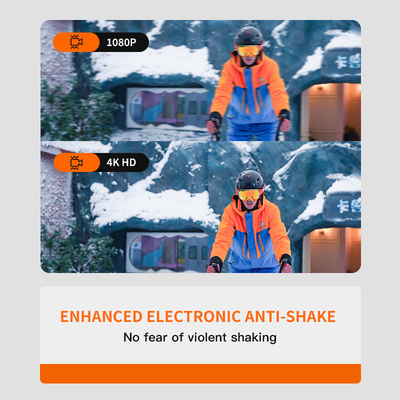 WIFI Gravação em tempo real Câmera de capacete de esqui embutida em bateria substituível de 1600 MAH