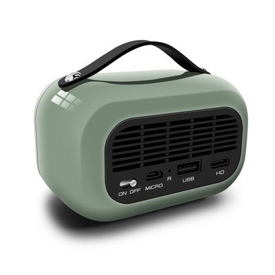 Green DLP Smart Projector 65 Lumens Android 9.0 4K Bateria embutida de 5000MA