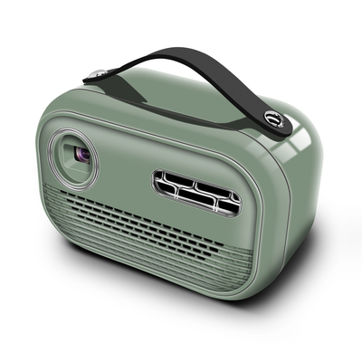 Green DLP Smart Projector 65 Lumens Android 9.0 4K Bateria embutida de 5000MA