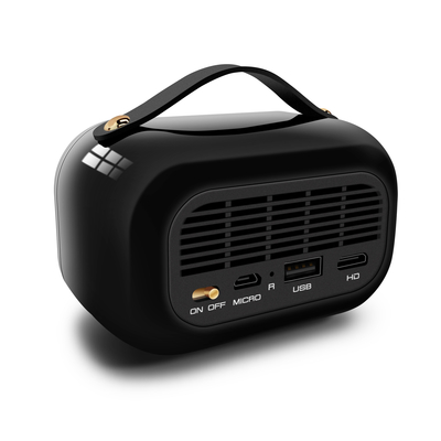 65 lumens DLP Smart Projector Android 9.0 Sistema de decodificação 4K Entrada Correção de quatro cantos