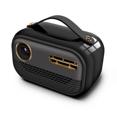 65 lumens DLP Smart Projector Android 9.0 Sistema de decodificação 4K Entrada Correção de quatro cantos