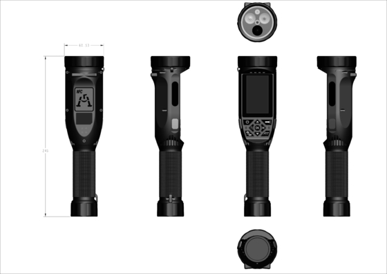 Gravador de câmera de lanterna Android 12.0 com tela sensível ao toque de 2,4 polegadas
