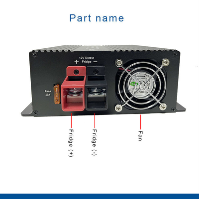 Dual input DC12V 30A Booster Charger Controlador de carregador solar com fonte de alimentação do frigorífico