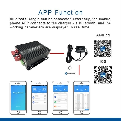 Dual input DC12V 30A Booster Charger Controlador de carregador solar com fonte de alimentação do frigorífico