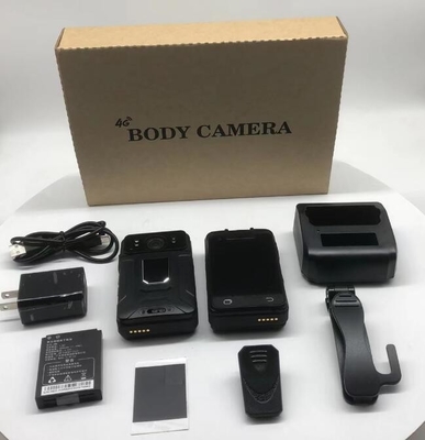 4G LTE Wi-Fi GPS 64 Bit Quad Core Camera Body Worn com luz traseira luz de alarme e cartão de memória 64G