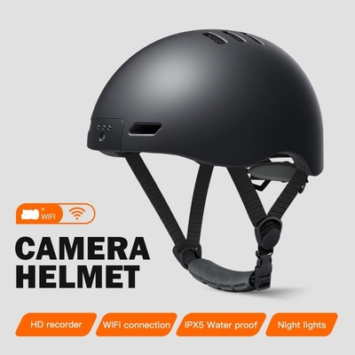 Câmera de capacete de segurança 720P com IP67 impermeável e temperaturas de operação até 70 graus C