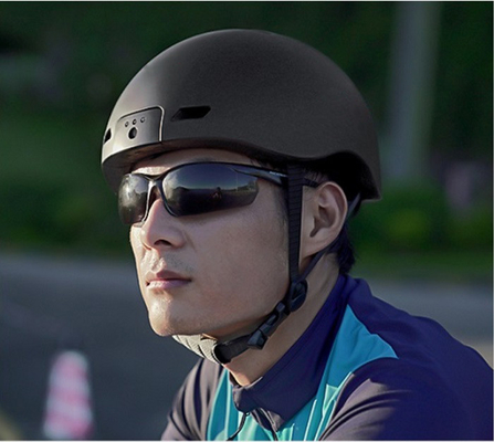 Câmera de visão em ângulo amplo de 120 graus para capacete de segurança para ciclismo