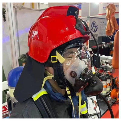 Câmera de segurança de capacete de incêndio e resgate técnico com sensor de imagem térmica
