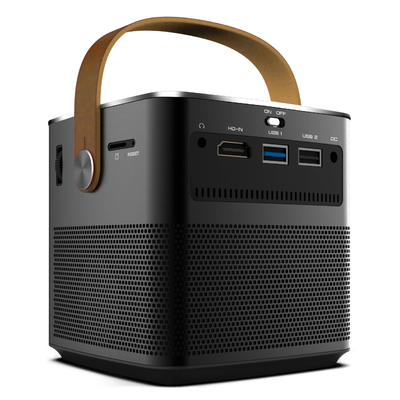 Até 20K DLP Mini Projector de Bolso Com 64 Lumen RGB LED