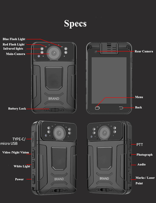 4G Impermeável IP67 Classificado Polícia usadas câmeras com GPS de rastreamento 1080p Mini Câmera