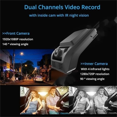 1080P 4G Dash Cam com ADAS DMS tudo em um Monitoramento de estacionamento para gestão de frota