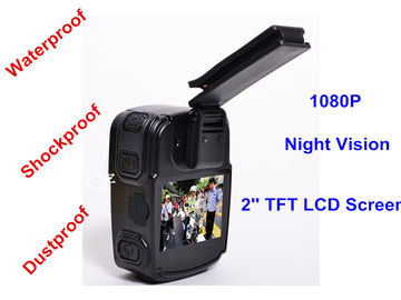 Formato Wearable impermeável durável da câmera MP4 do corpo com porta usb 2,0
