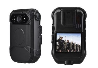 Câmeras vestindo Ambarella A7 do corpo da polícia portátil projeção a cores de TFT LCD de 2 polegadas