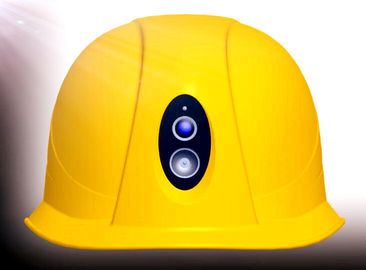 Câmera durável 289*233*150 milímetro do capacete de segurança industrial com luz conduzida