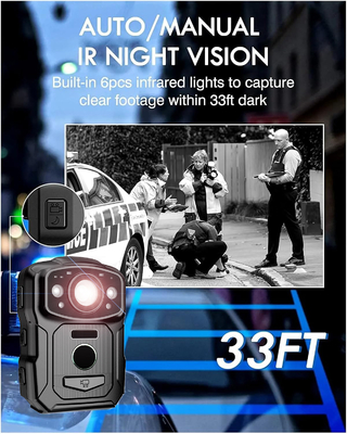 Gravadores de vídeo da polícia de 2 polegadas CMOS OV4689 Sensor para as necessidades da aplicação da lei