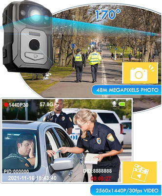 Gravadores de vídeo da polícia de 2 polegadas CMOS OV4689 Sensor para as necessidades da aplicação da lei