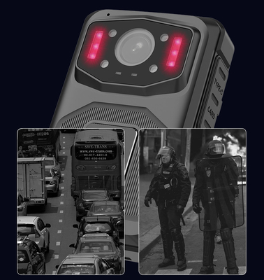 5.8GHz Wifi Polícia Câmera Corporal Max 256G Armazenamento e Linux4.9 Chipset para o Desempenho