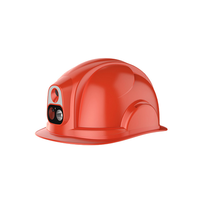 Hardhat de rastreamento de GPS 4G robusto para o local de construção Rango de foco de 0,5 m a infinito -20 ° C a 60 ° C