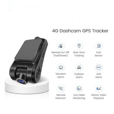 Veículo Black Box 4G Dashcam GPS Tracker com conversação bidirecional e sistema avançado de assistência à condução 4GB DDR 512GB Memória