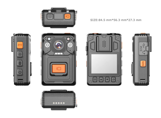 Gravadores de vídeo policiais profissionais com imagem de 13 megapixels e módulo 4G para segurança aprimorada