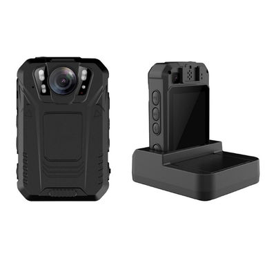 Câmera Corporal Android 4K HD para Guardas de Segurança, Bateria de 2500 mAh, 4 LEDs Brancos