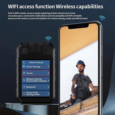 Câmera corporal de polícia 2K com sistema Android 12 e codificação H.265/H.264 para gravação de vídeo de alta qualidade