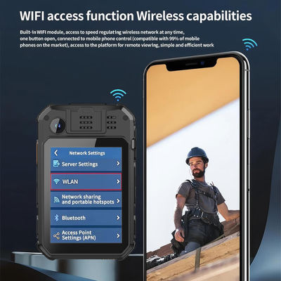 Câmera Corporal 4G Wifi PTT Comunicação de Vídeo Áudio Comando GPS Gravador de Vídeo ao Vivo