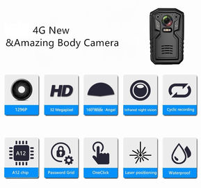 Agente de segurança Body Camera 32GB/64GB/128G do bolso com sistema duplo de RTOS + de Linux