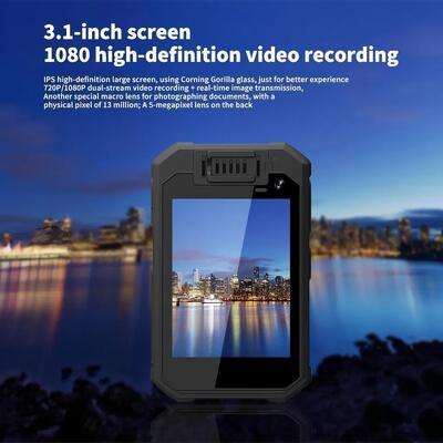 Câmera corporal 4G wifi Áudio bidirecional GPS Vídeo ao vivo para aplicação da lei