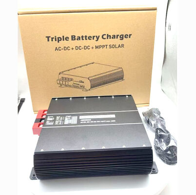 Carregador de Bateria Triplo B2B 60A, AC-DC 40A, MPPT Solar 430W