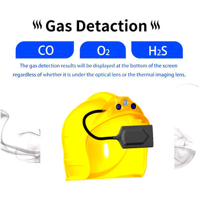 Imagem térmica de fogo capacete duro câmera infravermelha