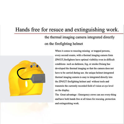 Imagem térmica de fogo capacete duro câmera infravermelha