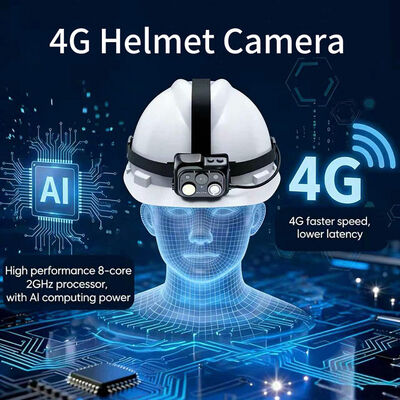 4G WiFi Headlamp Camera Onvif Rtsp Vms Vídeo ao vivo