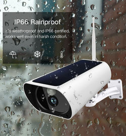Sensor da bateria 1080P COMS da distância 850nm IR Ray Wifi Security Camera Solar da noite