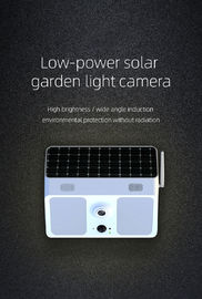 A câmera solar de Wifi da fiscalização com detecta o movimento 1080P Pir Light Camera With Remove que o controle apoia o armazenamento 64GB máximo
