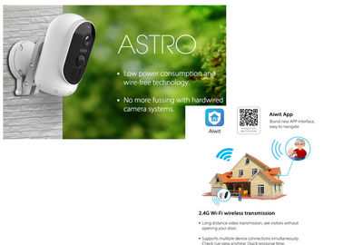 da câmera sem fio exterior da carga da bateria da segurança da câmera do IP de 1080P WiFi cartão audio de PIR Motion Detection SD da fiscalização