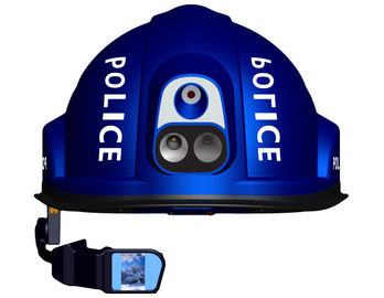 Câmera térmica do capacete de segurança da aparência/capacete de medição temperatura esperta