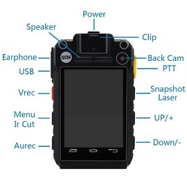 4G Android Police se visão noturna video vestir da câmera de bolso do corpo para civis