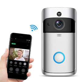 Porta video sem fio Bell do anel do IP 720p da câmera da campainha de WiFi com função video do intercomunicador