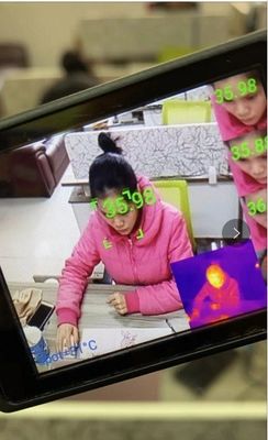 Capacete da temperatura que mede o capacete video do sistema 4G de Android com câmera