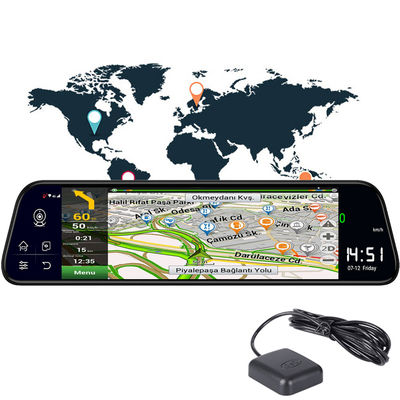 Android8.1 câmara de vídeo 800mah da navegação ADAS do carro DVR 1080P GPS